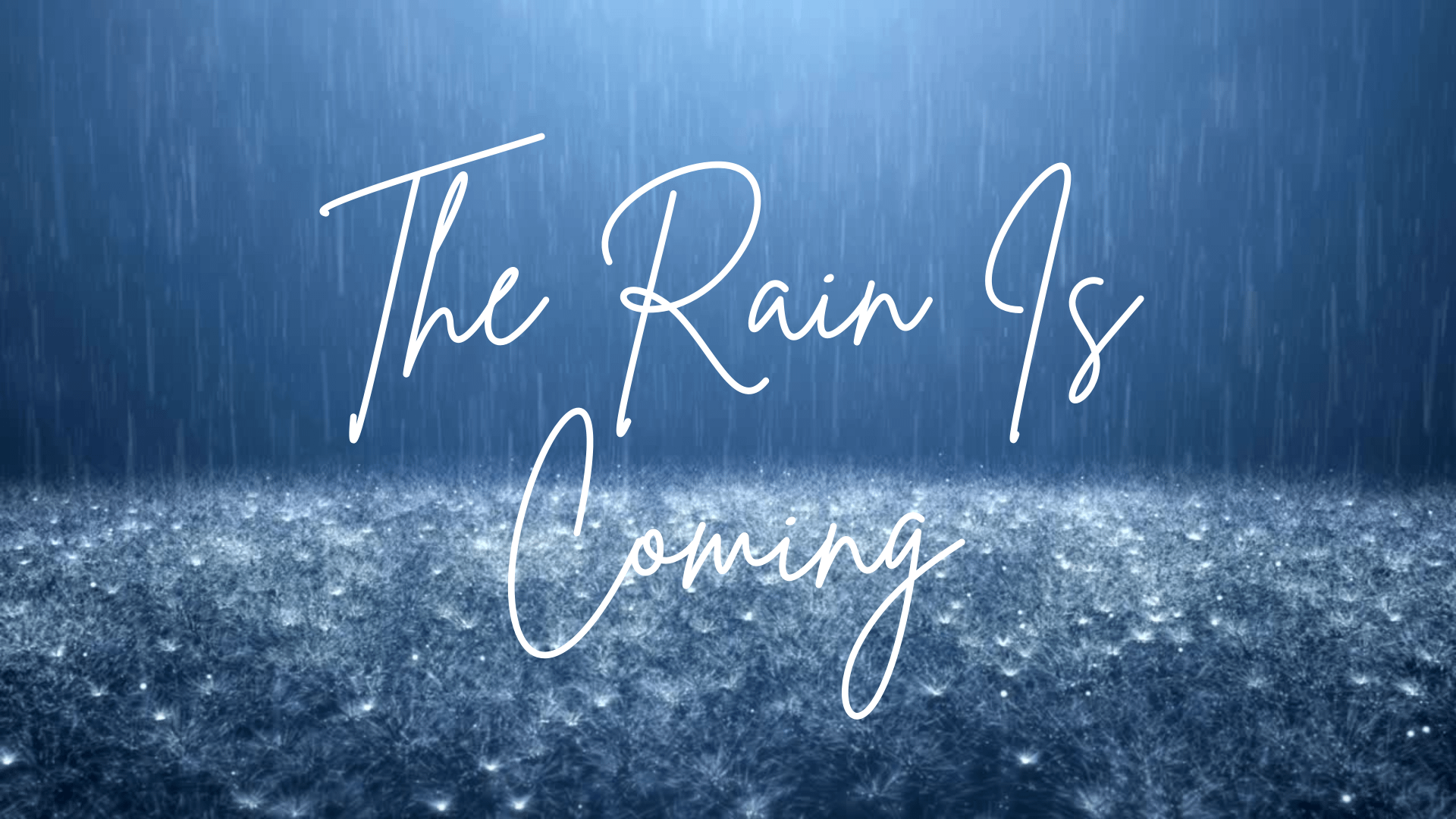 Read more about the article The Rain Is Coming